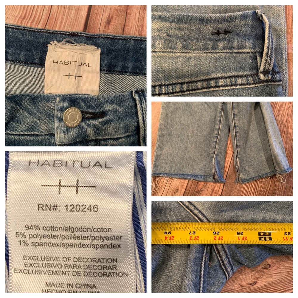Habitual Pace cropped jeans size 28
Inseam cropped to 26”